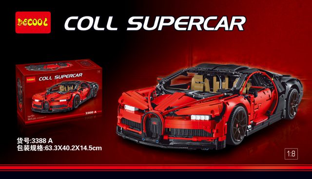 Decool 3388A Bugatti Chiron 3625pcs