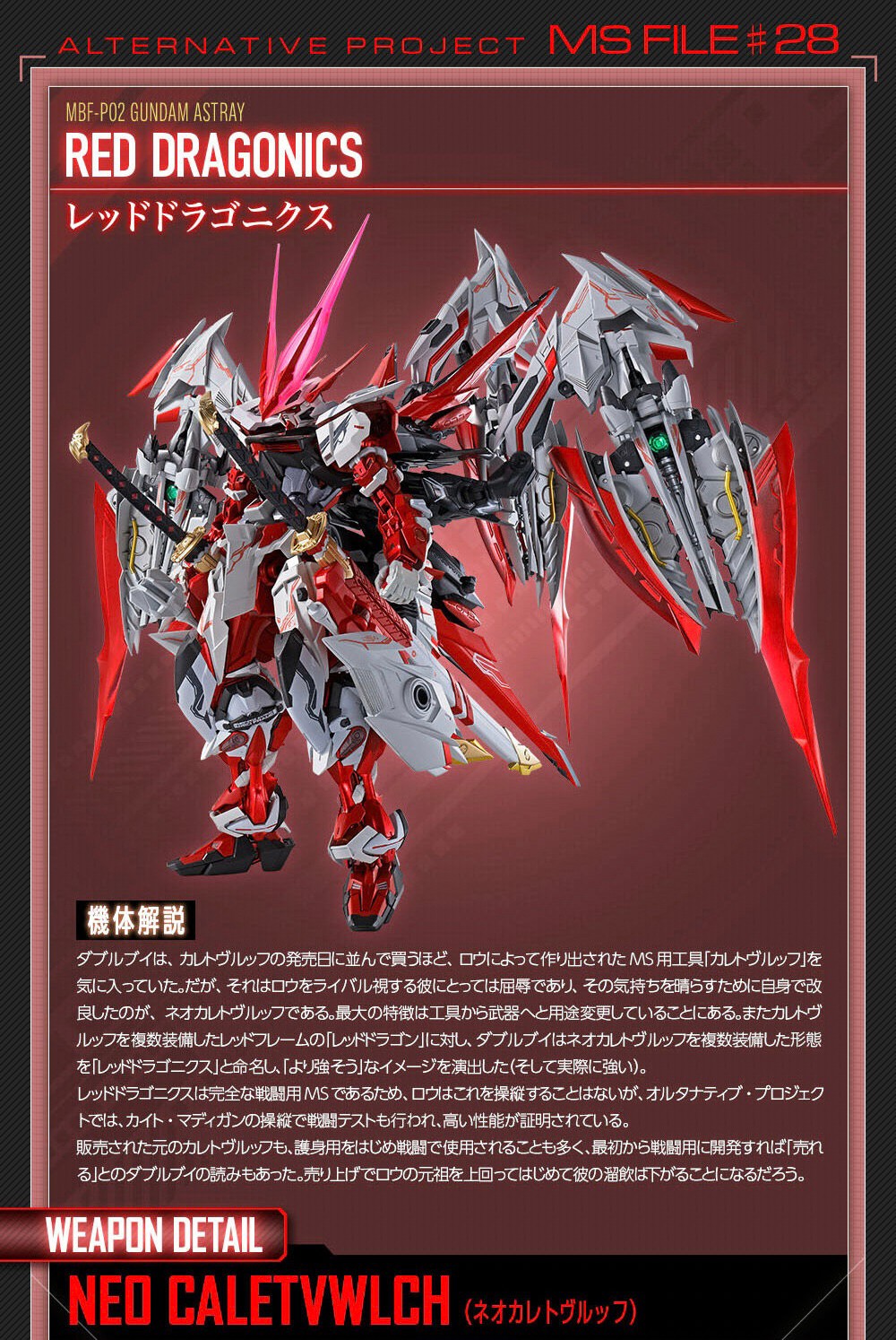 Metal Build - Gundam Astray Red Dragonics by Premium Bandai (Lot JP มีกล่องน้ำตาล)