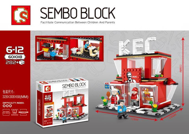 Sembo Block - 601018 KFC 282pcs