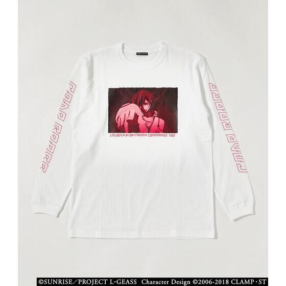 PRE-ORDER : Code Geass R4G Long Sleeve T-shirt Lelouch Pattern