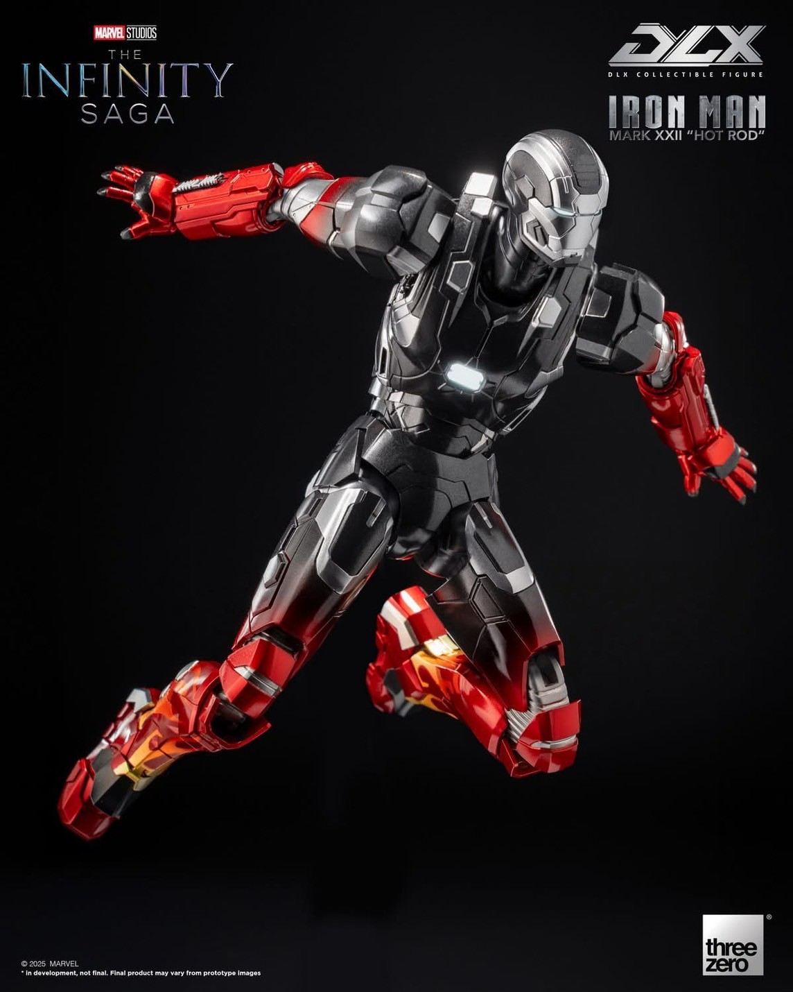 Pre-order : Marvel Studios: The Infinity Saga DLX Iron Man Mark 22 “Hot Rod” by Threezero
