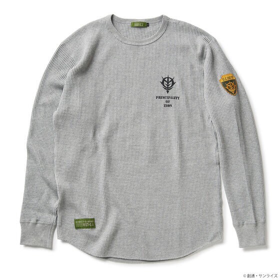 PRE-ORDER : STRICT-G.ARMS "Mobile Suit Gundam" Waffle Long T-shirt with Emblem