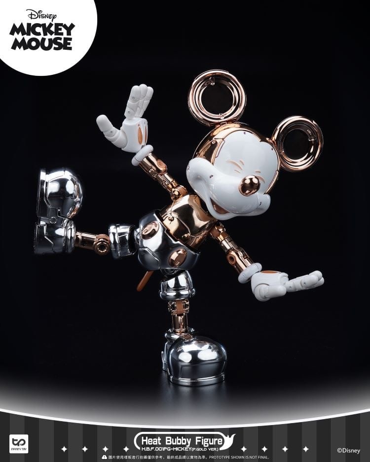 Heat Bubby Figure - Disney - Mickey Mouse Mysterious Exhibition Limited Golden / Blue Version by INFINITY TOYS (HeatBoys)