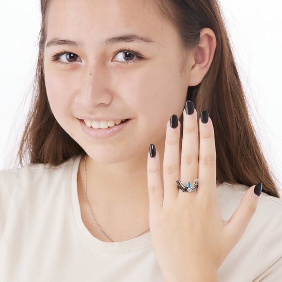 PRE-ORDER : Ultraman Trigger Guts Sparklence & Black Sparklence Silver925 Ring Set