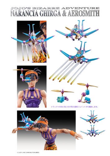 Pre-order : Super Action Statue - JoJo's Bizarre Adventure Part.V #44 Narancia Ghirga & Aerosmith by Medicos