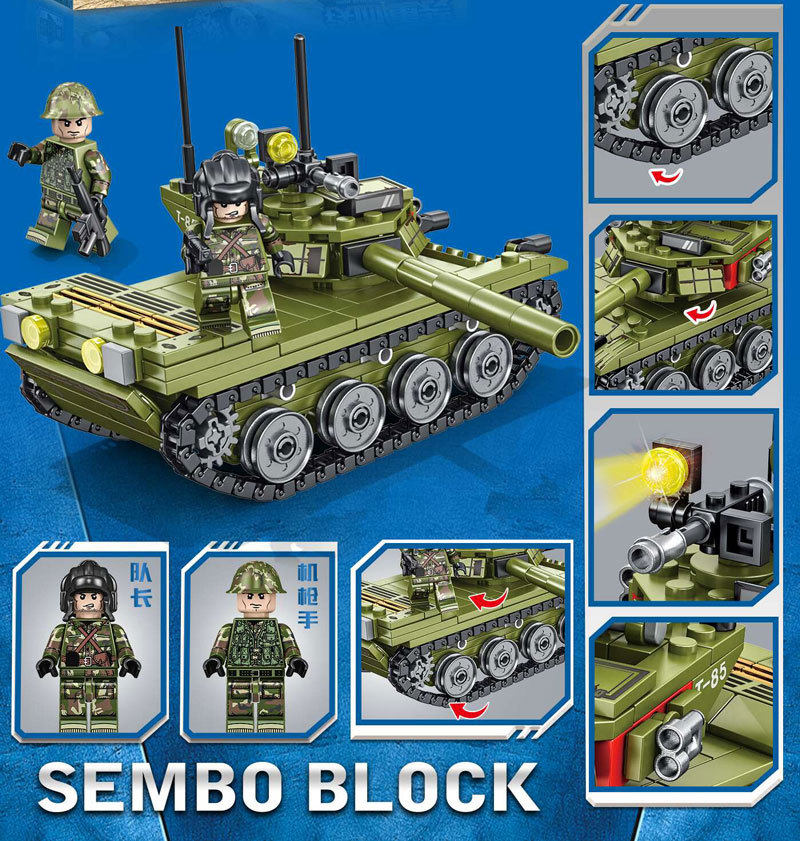Sembo block 105514 military tank 324pcs
