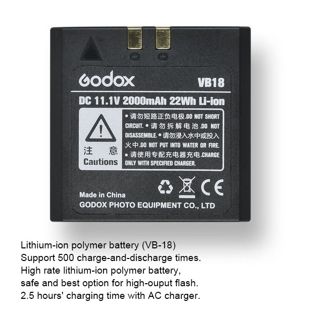 VB-18 Battery for V850 V860 II Kit Speedlight แบตเตอรี่แฟลช Godox