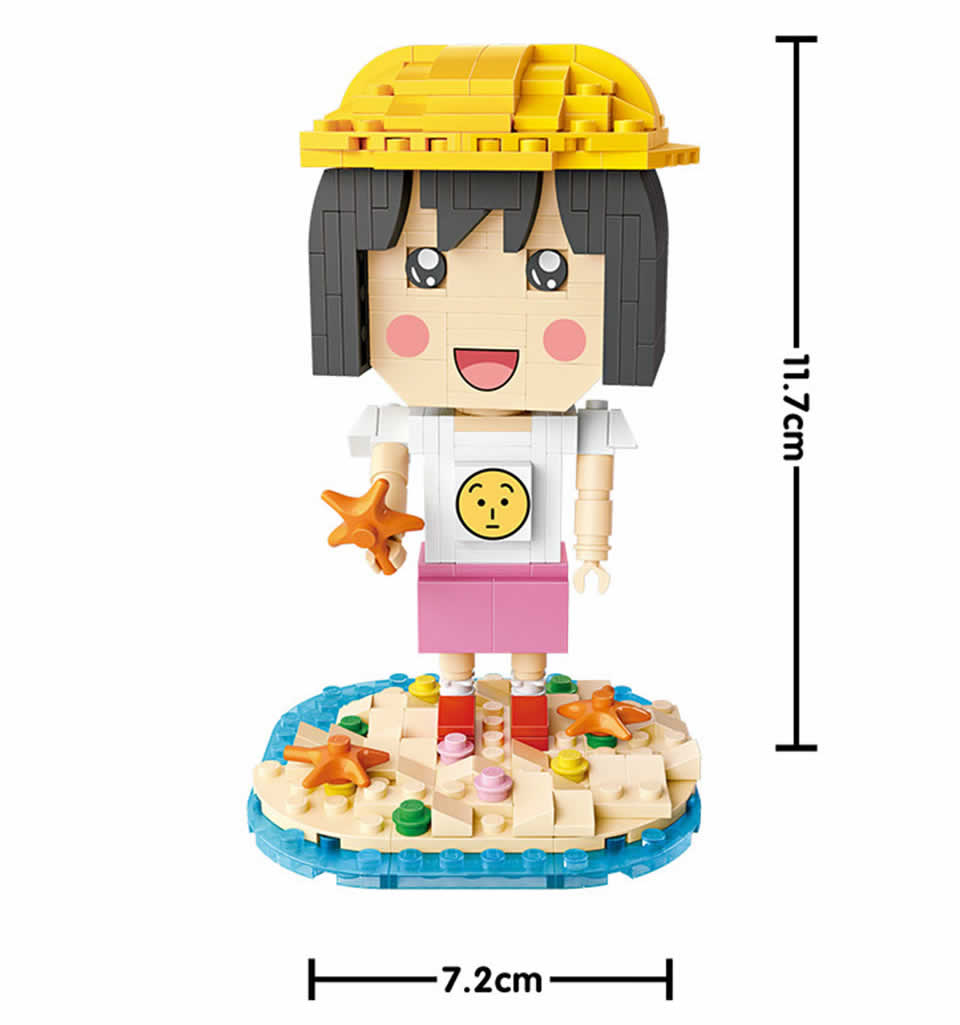 LOZ 1811-1814 Hello Girl Chibi Maruko