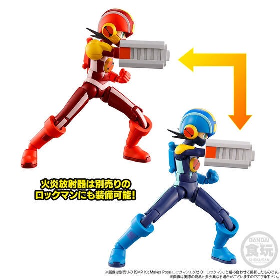 PRE-ORDER : SMP Kit Makes Pose MEGA MAN BATTLE NETWORK STYLE CHANGE HEAT GUTS & WOOD SHIELD SET