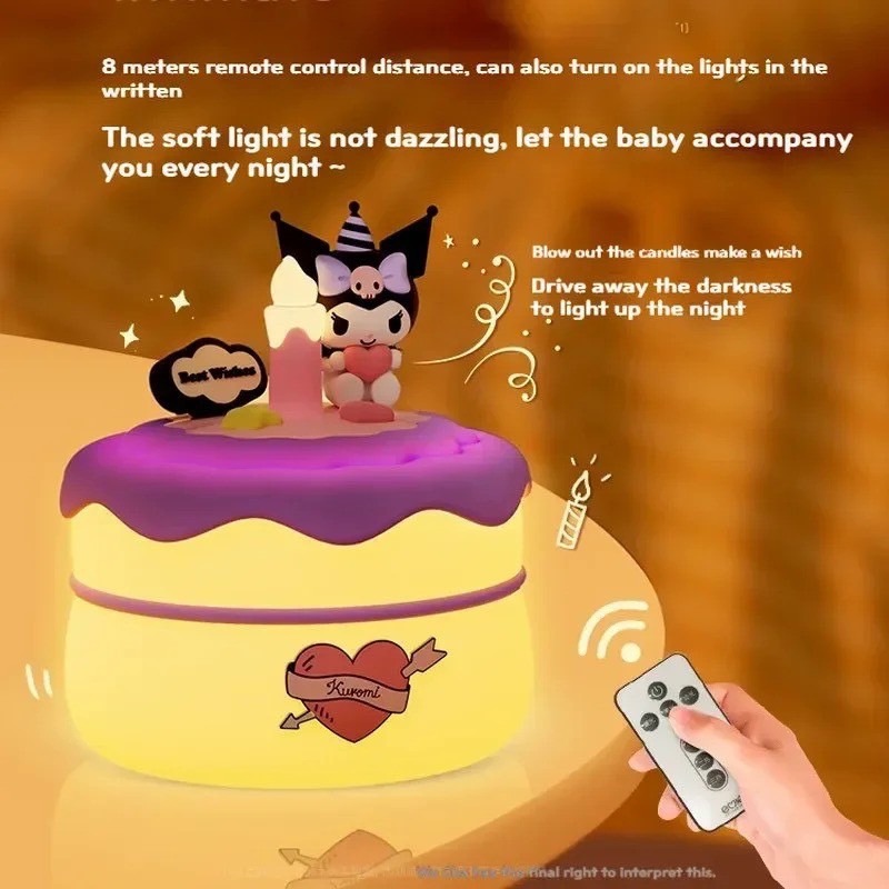 โคมไฟ ลิขสิทธิ์แท้ Sanrio - Cinnamoroll/ Kuromi Cake Night Light LED Lamp by Emie