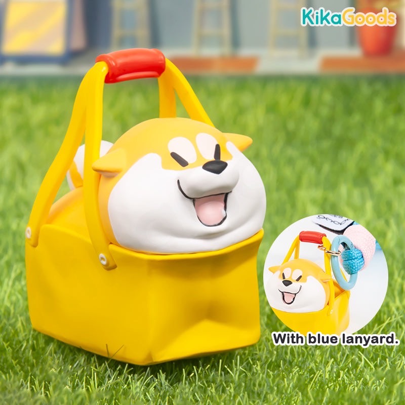 พวงกุญแจ ลิขสิทธิ์แท้ ได้ 1ตัว - Shiba - Achai Goji Puppy Crossing Daily Work Series Keychain by Dodowo