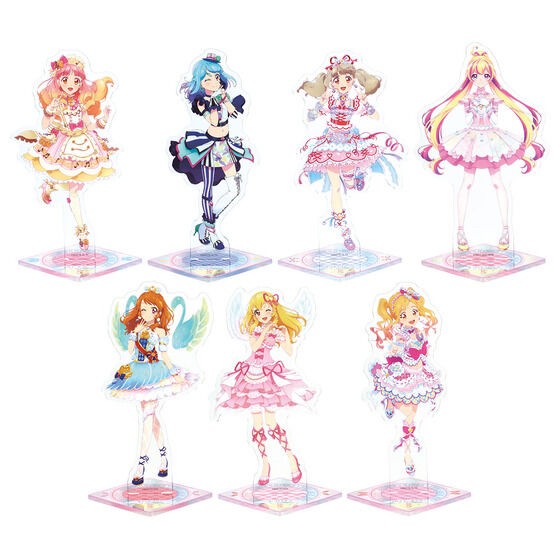 PRE-ORDER : Aikatsu! Series 10th Anniversary Newly Drawn Acrylic Stand