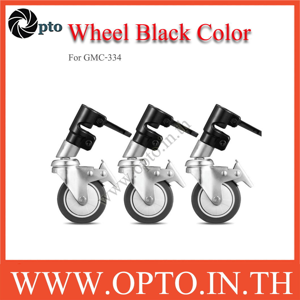 ล้อสำหรับ C-Stand รุ่น GMC-334 สีดำ