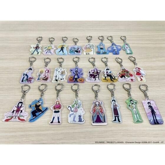 PRE-ORDER : Code Geass Lelouch of the Rebellion Petit Yuru Code Geass Life Acrylic Key Holder (24 types in total)