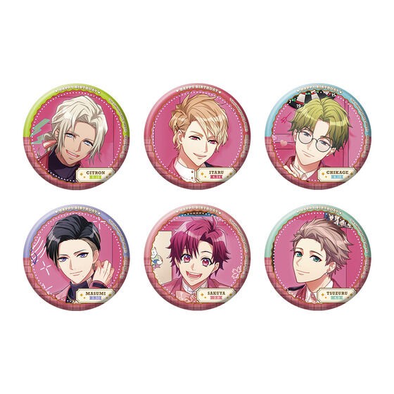 PRE-ORDER : A3! Hologram Can Badge ~Happy×5 Birthday Spring Troupe!~