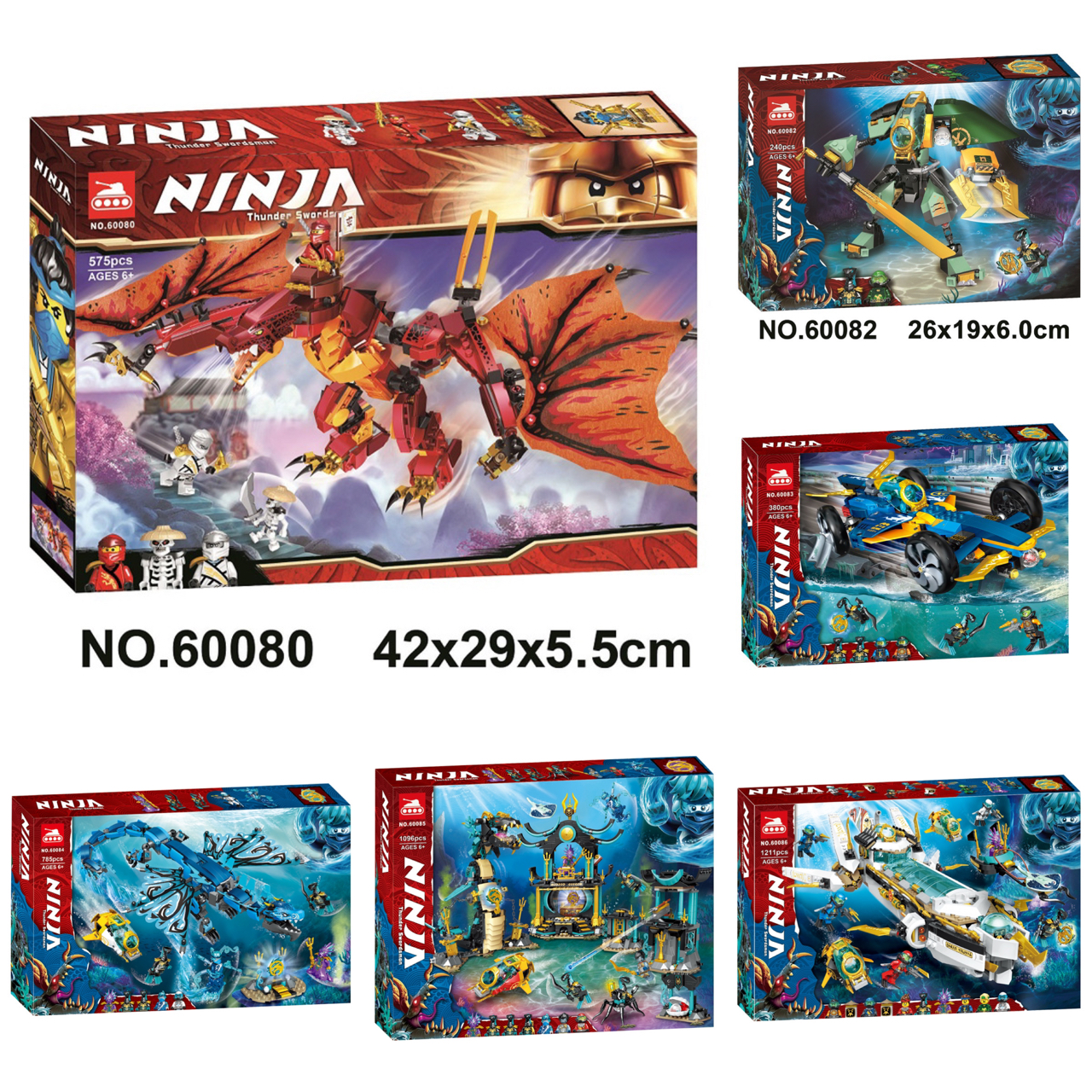 60080-60086 Ninjago