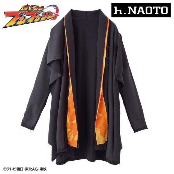PRE-ORDER : Bakuage Sentai Boonboomger x h.NAOTO Bun Orange/Genba Bureki Layered Cardigan