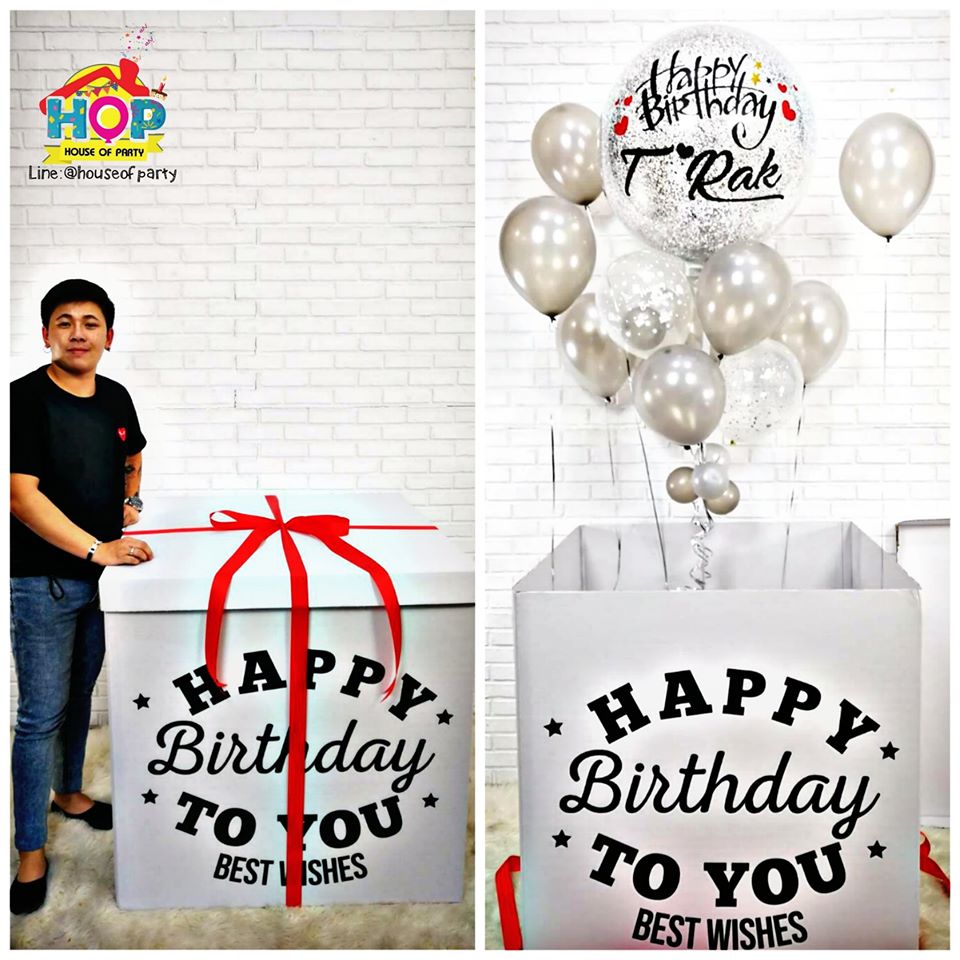 Surprise Box Size XL ขนาด 90x90 cm. (สั่งทาง Line:@houseofparty นะคะ)