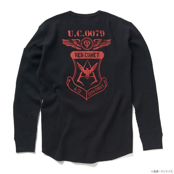 PRE-ORDER : STRICT-G.ARMS "Mobile Suit Gundam" Waffle Long T-shirt with Emblem