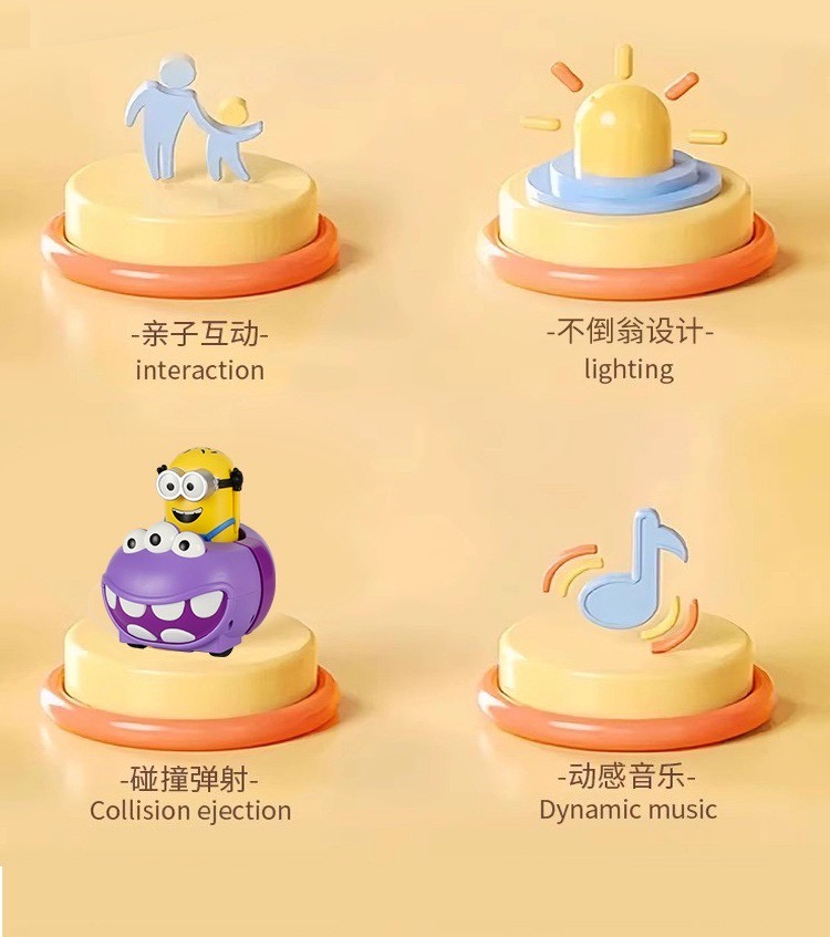 รถบังคับพร้อมรีโมท มีเสียง มินเนี่ยน ลิขสิทธิ์แท้ Despicable Me Minions Two-Player Bumper Car
