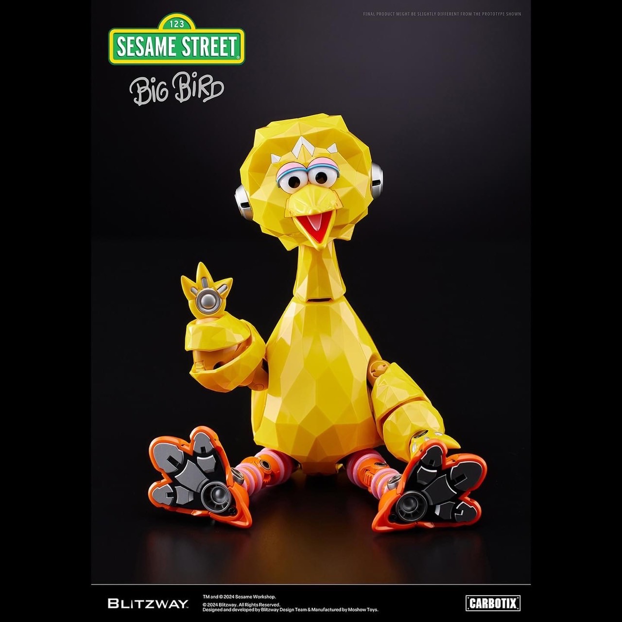 หุ่นยนต์ CARBOTIX - Sesame Street DX Ver. (Set of 3 : Elmo & Cookie Monster & Big Bird) by Blitzway (มีกล่องน้ำตาล)