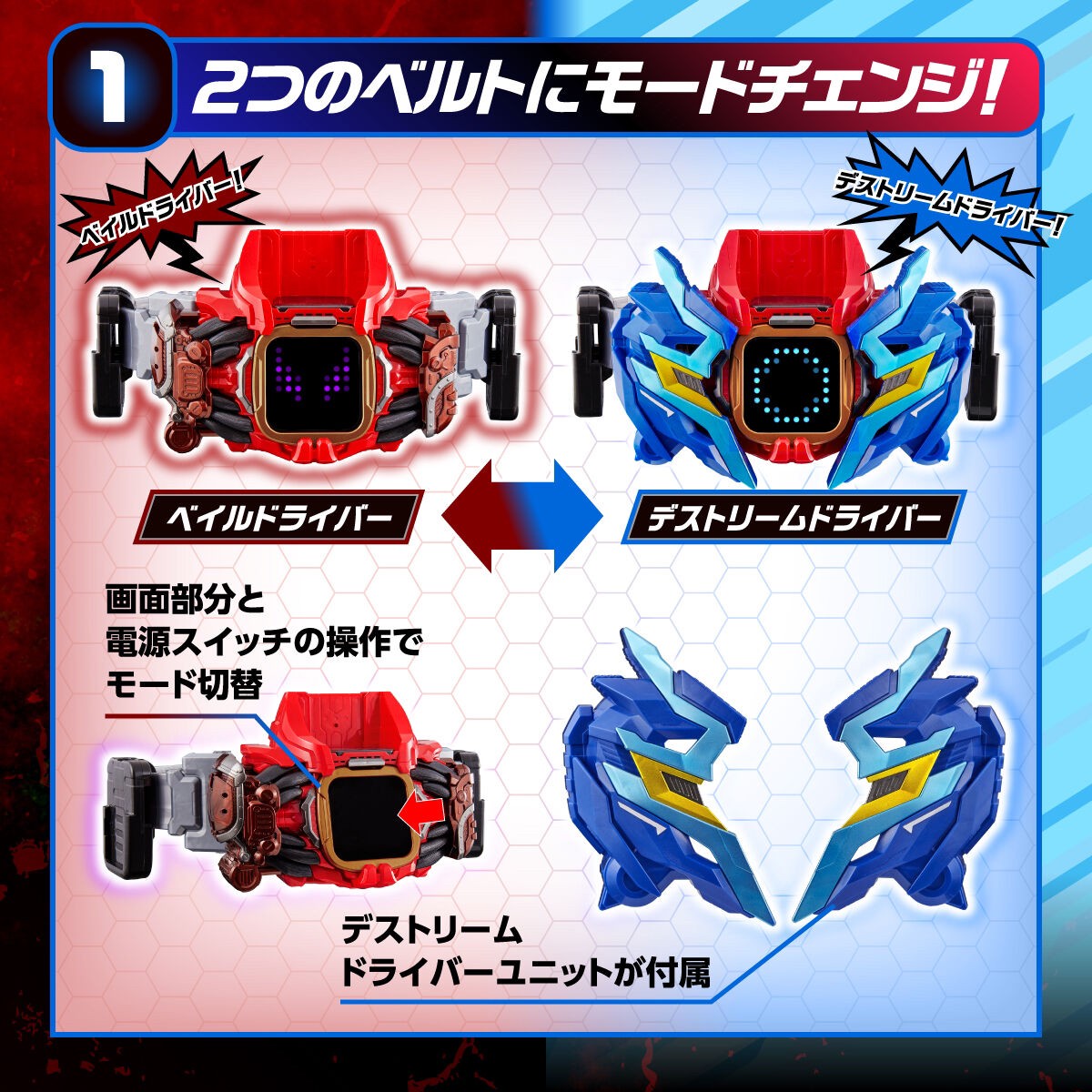 PRE-ORDER : Kamen Rider Revice Transformation Belt DX Vail Driver & Destream Driver Unit