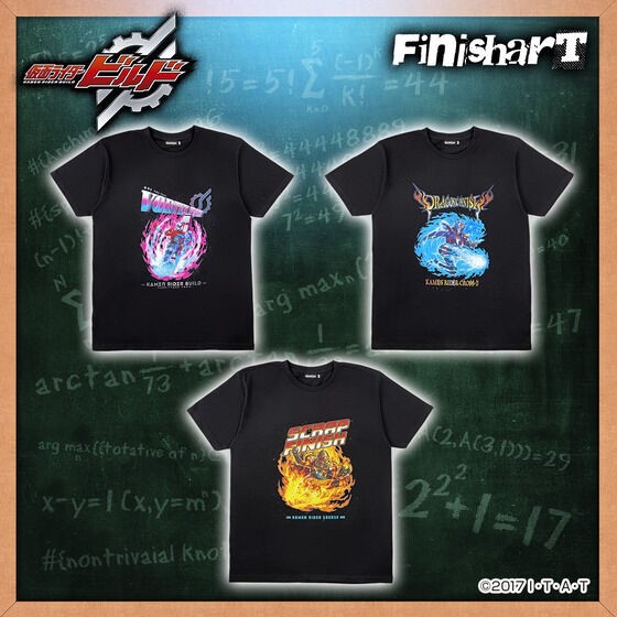 PRE-ORDER : FinisharT Kamen Rider Build Series T-shirt All 3 Types
