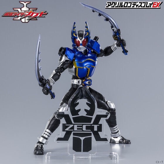 PRE-ORDER : Acrylic Logo Display EX Kamen Rider Kabuto : ZECT (with DX Kabuto Zector Raise Buckle)