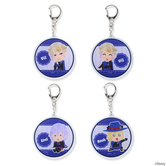 PRE-ORDER : Hapikuro! Disney Twisted Wonderland Acrylic Keychain Twist Stamp by Takashi Mifune (Random)