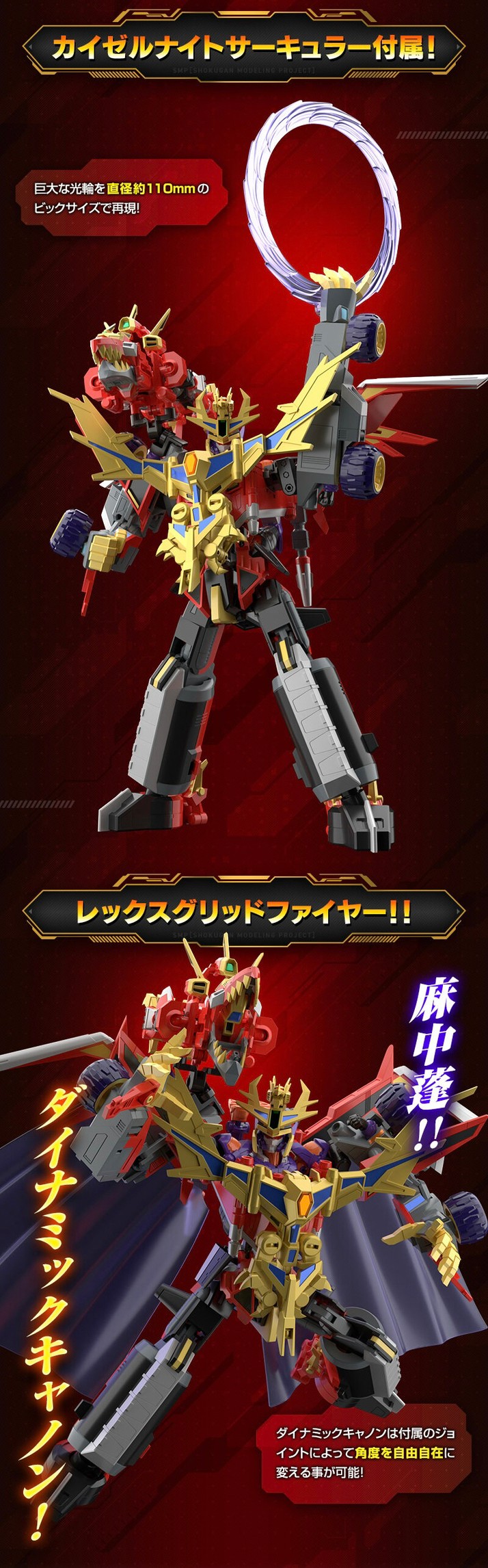 PRE-ORDER : SMP [SHOKUGAN MODELING PROJECT] SSSS.DYNAZENON GridKnight & Goldburn Set