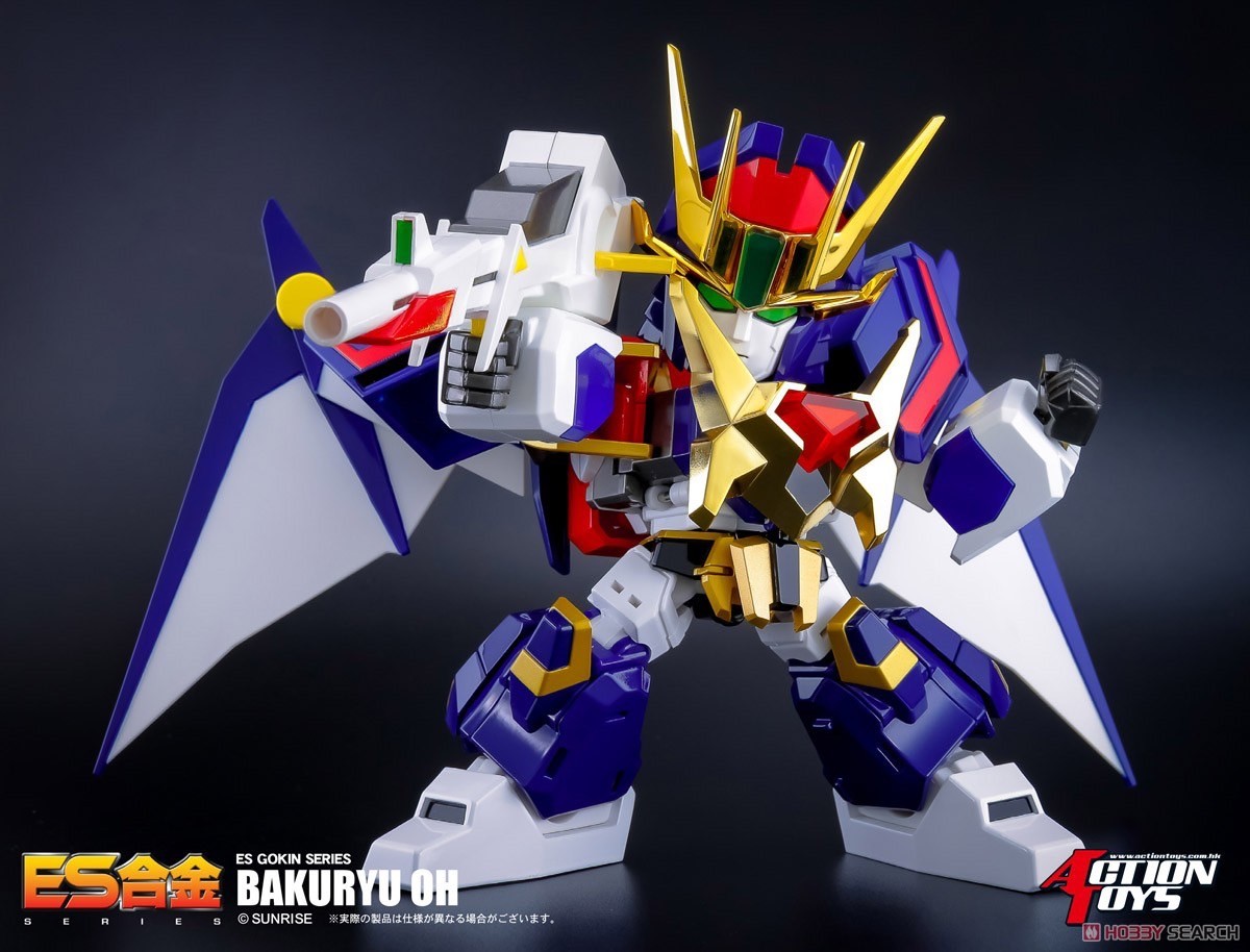 หุ่นเหล็ก SD - ES Gokin - Matchless Raijin-Oh - Bakuryu-Oh by Action Toys