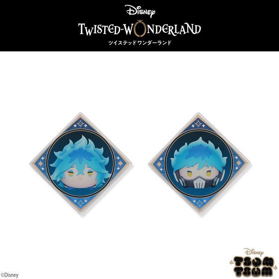 PRE-ORDER : Hapikuro! Disney Twisted Wonderland Tsum Tsum Acrylic Badge (Random)
