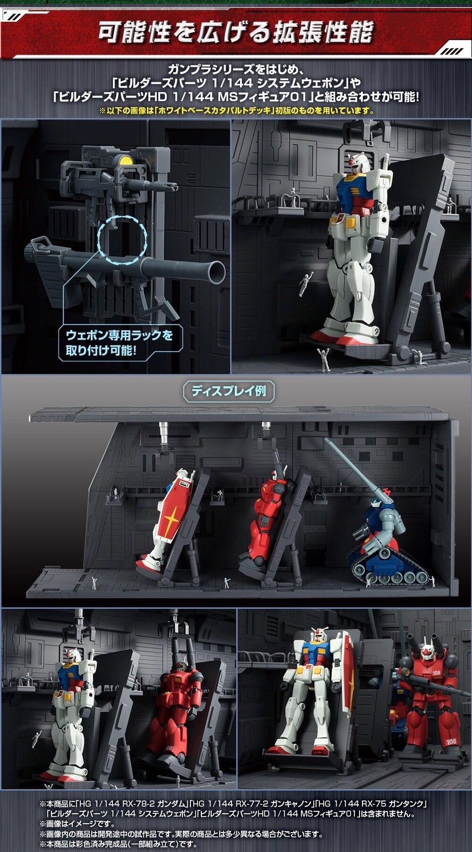 PRE-ORDER : Realistic Model Series Mobile Suit Gundam (For 1/144 HG Series) White Base Catapult Deck ANIME EDITION