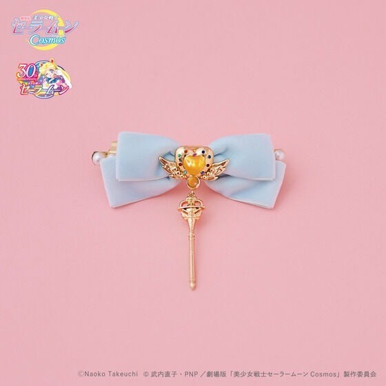 PRE-ORDER : Movie version "Sailor Moon Cosmos" x RoseMarie seoir Collaboration Ribbon Barrette (all 4 colors)