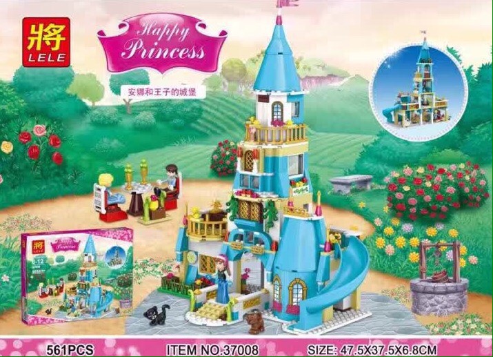 Lele 37008 Happy Princess Anna in Cinderella and the Prince's Castle 561pcs