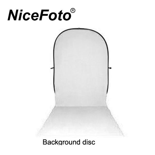 Collapsible Background disc 150x200+200cm. Black and White