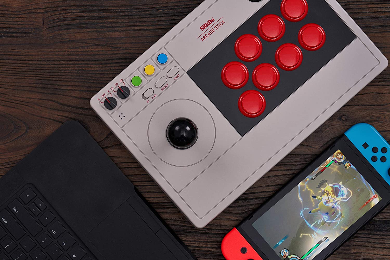 สินค้าอยู่กทม พร้อมส่ง KERRY EXPRESS 8bitdo nintendo switch arcade stick controller
