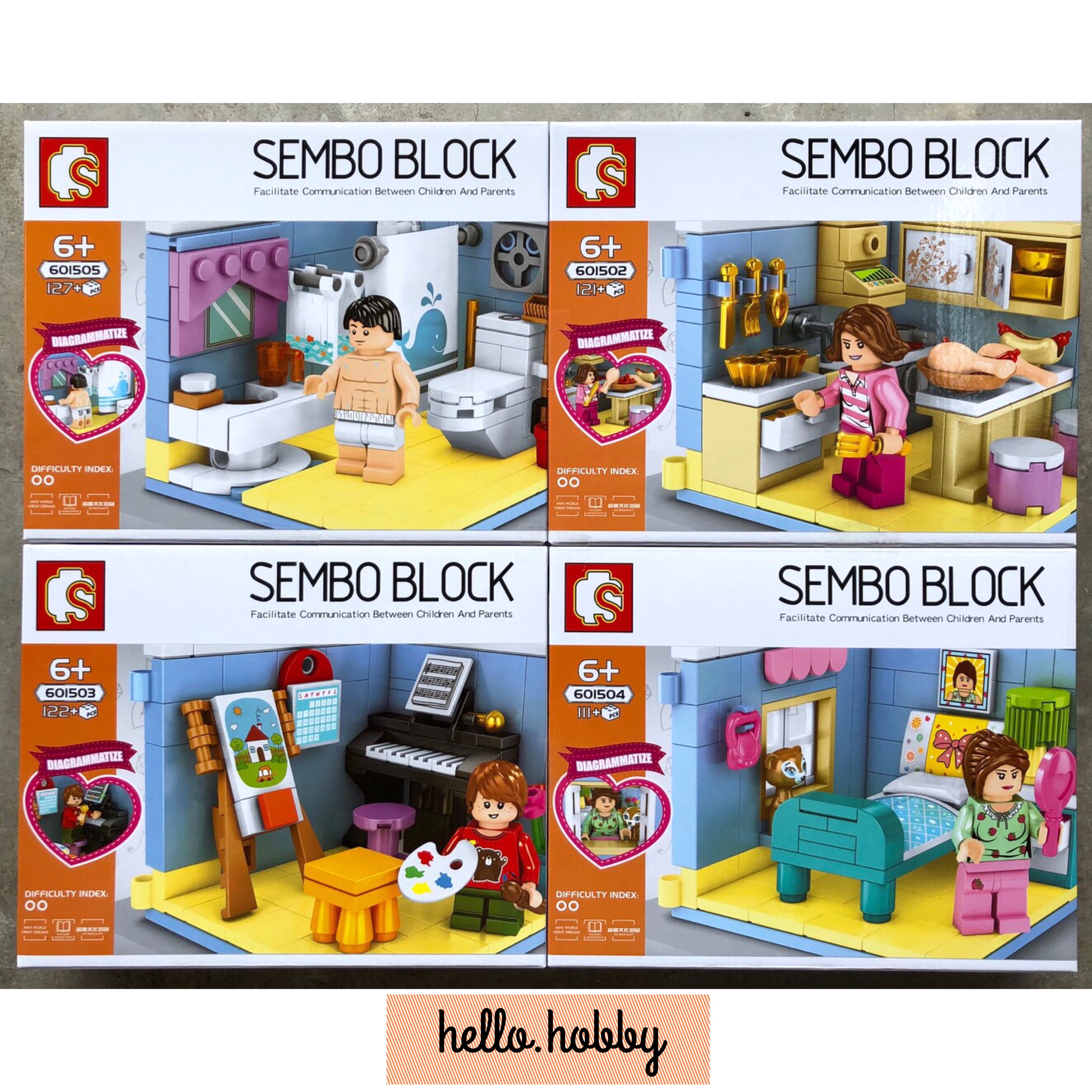 Sembo Block 601502-601505 Simple Life