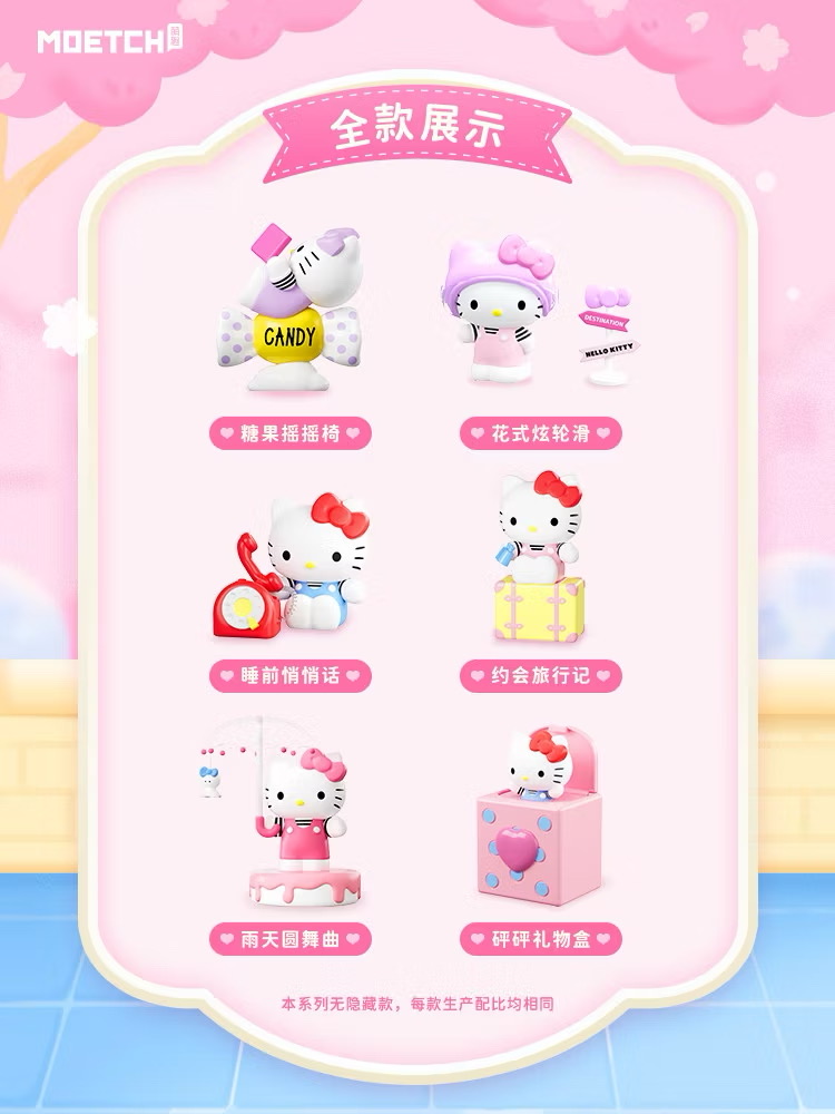 โมเดลคิตตี้ไขลาน Sanrio - Hello Kitty Budding Signal Series by Moetch