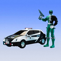 Tokusou Sentai Dekaranger - Deka Ranger & Machine Bull by Bandai