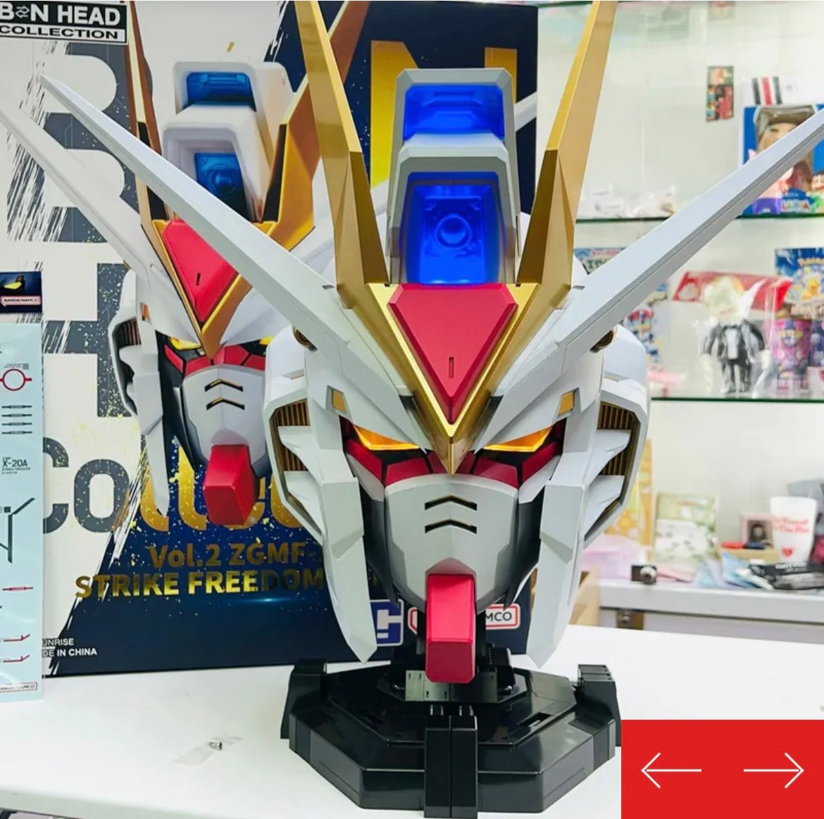 โมเดลหัวกันดั้มมีไฟ Gundam - BN Head Collection Vol.2 Strike Freedom Gundam by Bandai