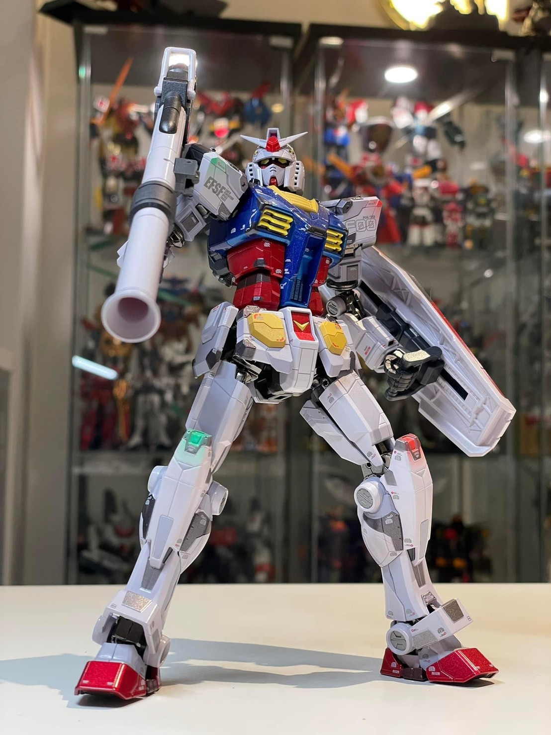 หุ่นเหล็ก Gundam - Chogokin X GUNDAM FACTORY YOKOHAMA RX-78F00 GUNDAM -Night illuminated ver.- by Premium Bandai (Lot JP มีกล่องน้ำตาล