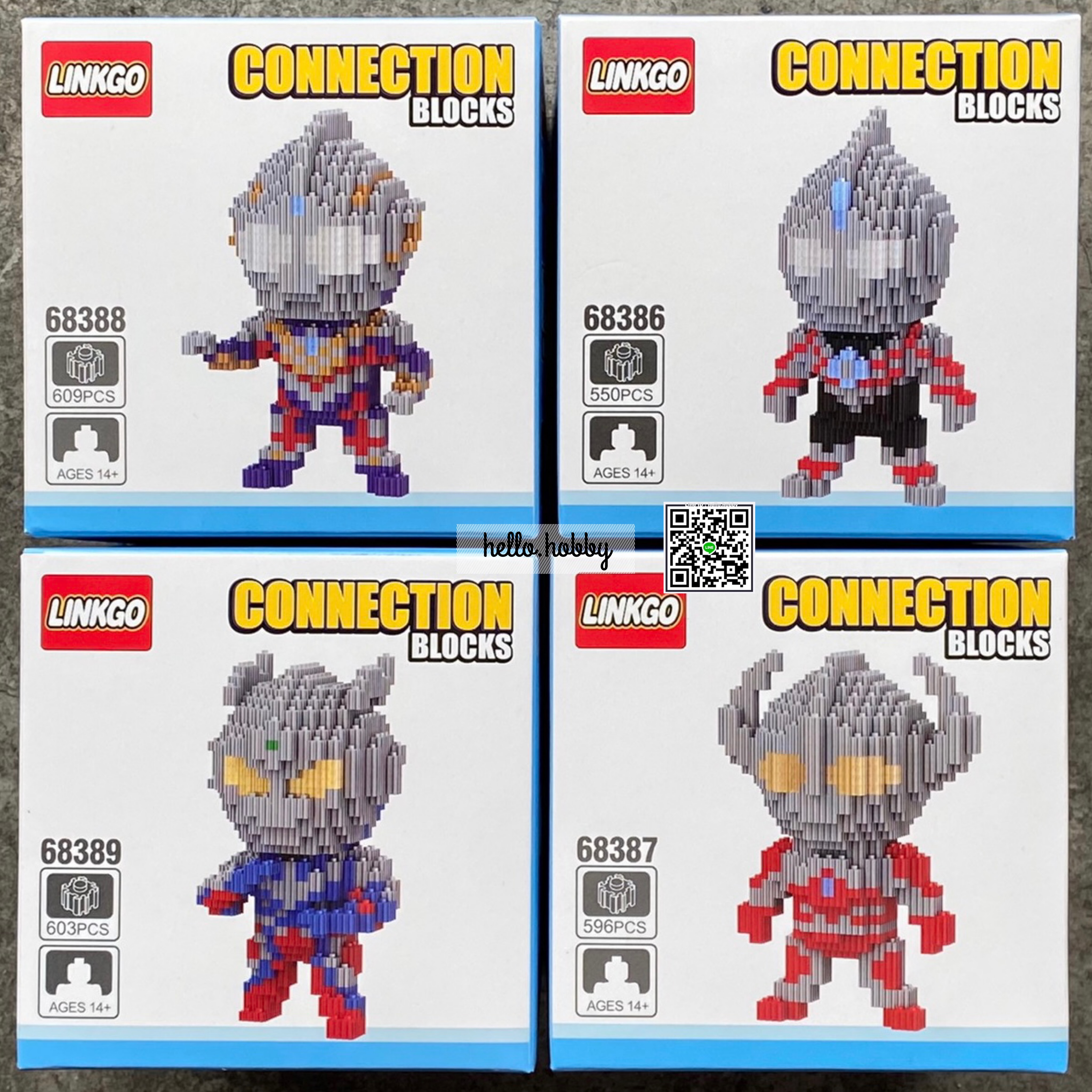 Linkgo 68347 - 68350, 68361-68362, 68377-68388 Ultraman