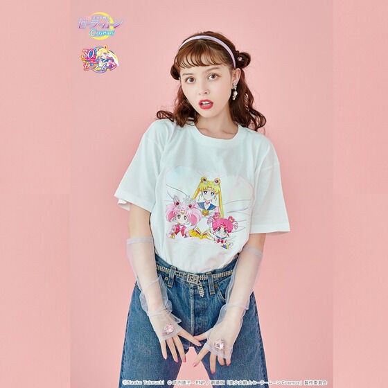 PRE-ORDER : Movie version "Sailor Moon Cosmos" x RoseMarie seoir Short Sleeve T-shirt