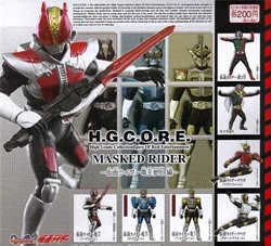 H.G.C.O.R.E. HG Core Kamen Rider Part 2 ~Kamen Rider Den-O Konnichi~ Gashapon by Bandai (Set of 6)