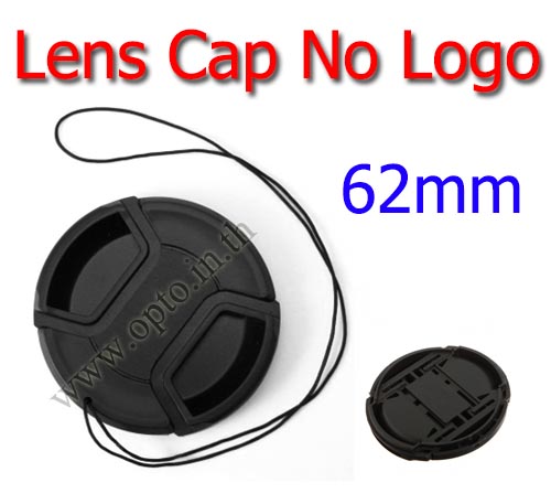 62mm. ฝาปิดหน้าเลนส์ไม่มีโลโก้สำหรับกล้อง Canon Nikon Sony Sigma Tamron