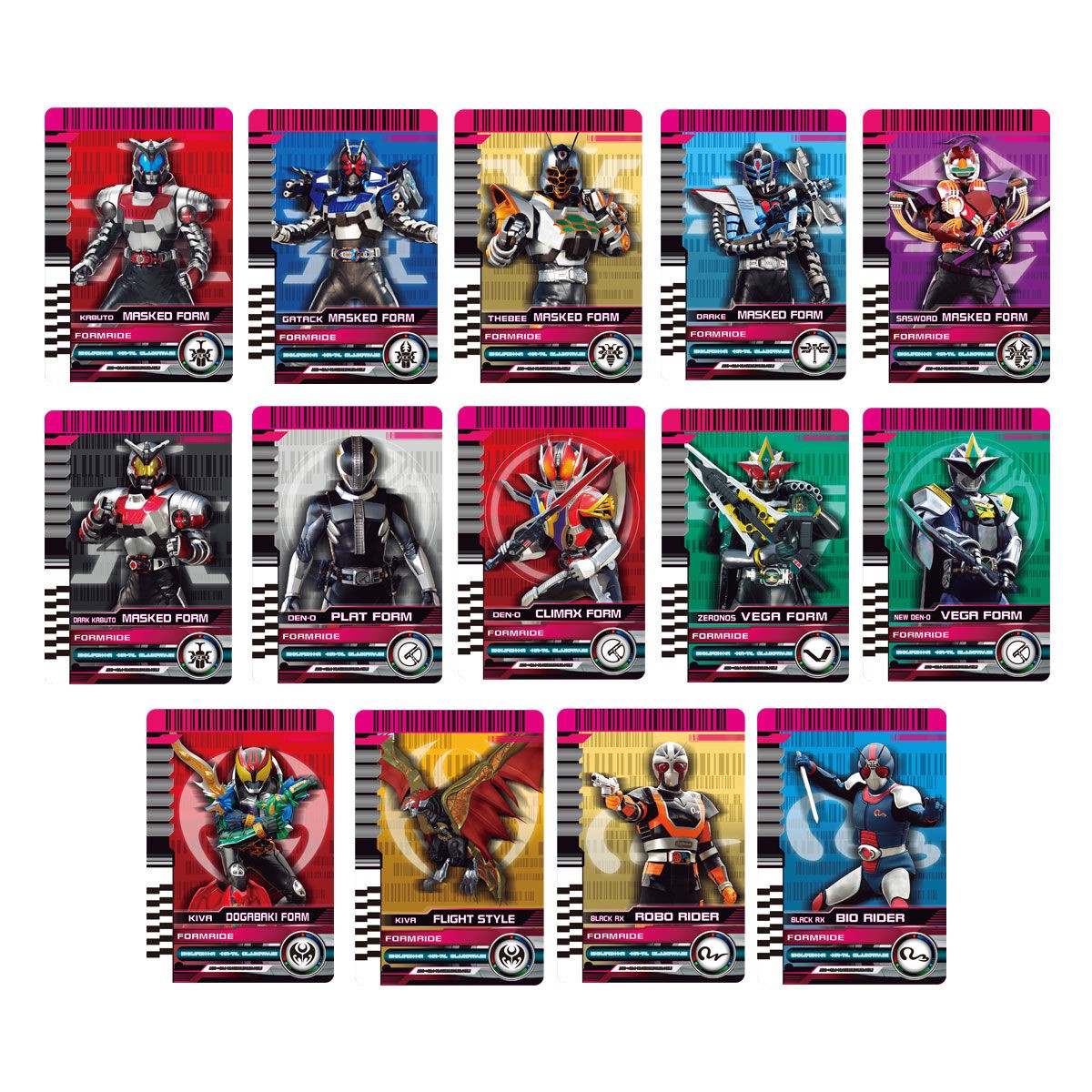 Masked Rider Decade - COMPLETE SELECTION MODIFICATION (CSM) Rider Card Set EXTRA by Premium Bandai (Limited)