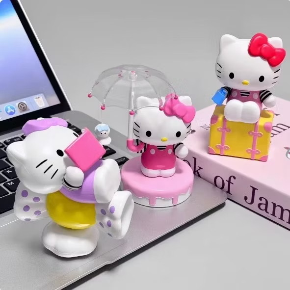 โมเดลคิตตี้ไขลาน Sanrio - Hello Kitty Budding Signal Series by Moetch