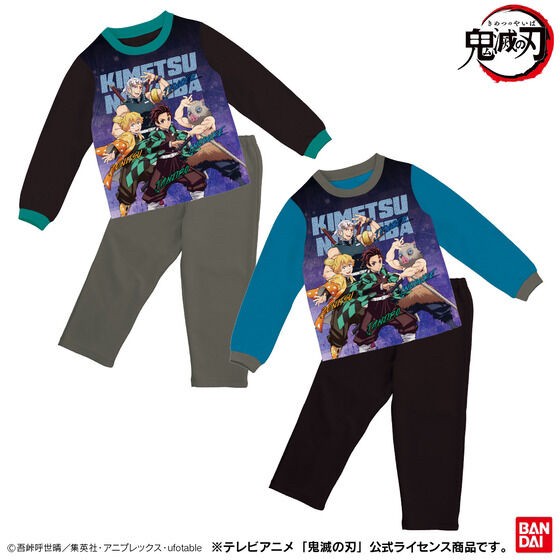 PRE-ORDER : Demon Slayer: Kimetsu no Yaiba Smooth Real Print Pajamas Boys 22SS
