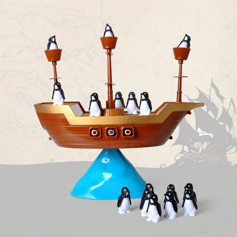 Boat Pirate penguin Balancing Game